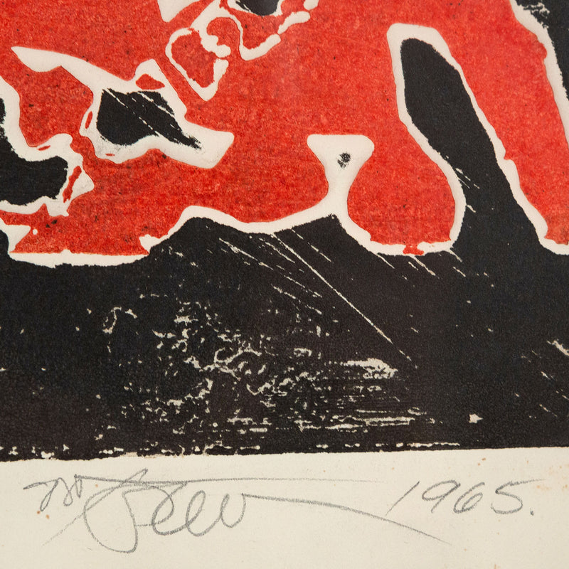 Harold Town, Day of the Dragon, Monotype, 1965, Caviar20, Canadian Artist