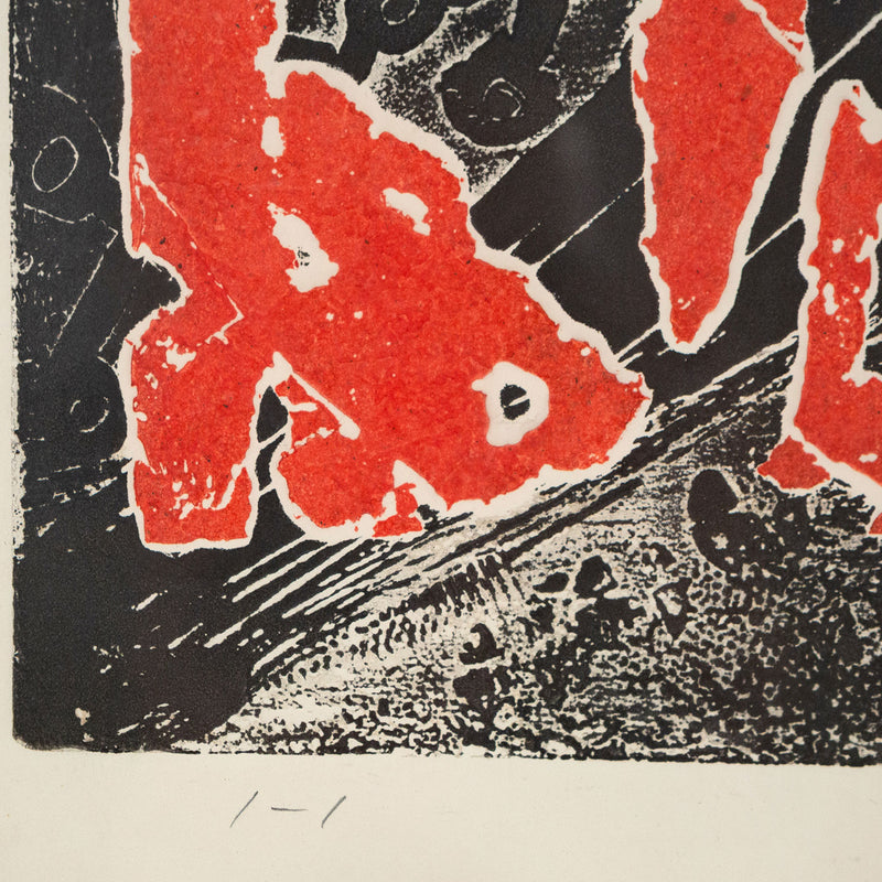 Harold Town, Day of the Dragon, Monotype, 1965, Caviar20, Canadian Artist