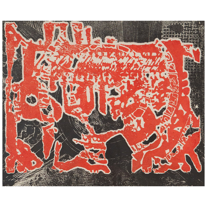 Harold Town, Day of the Dragon, Monotype, 1965, Caviar20, Canadian Artist