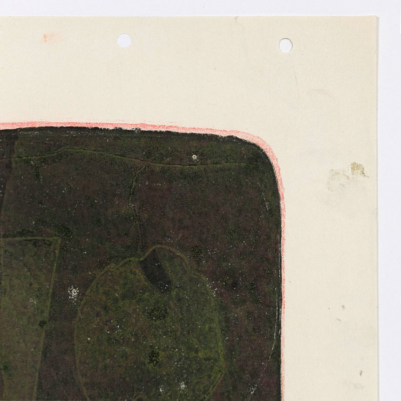 HAROLD TOWN "MAROON LAGOON" SINGLE AUTOGRAPHIC PRINT, 1956