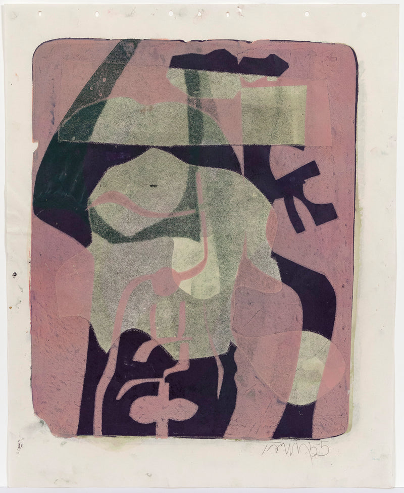 HAROLD TOWN "MAUVE MAGIC" SINGLE AUTOGRAPHIC PRINT, 1955