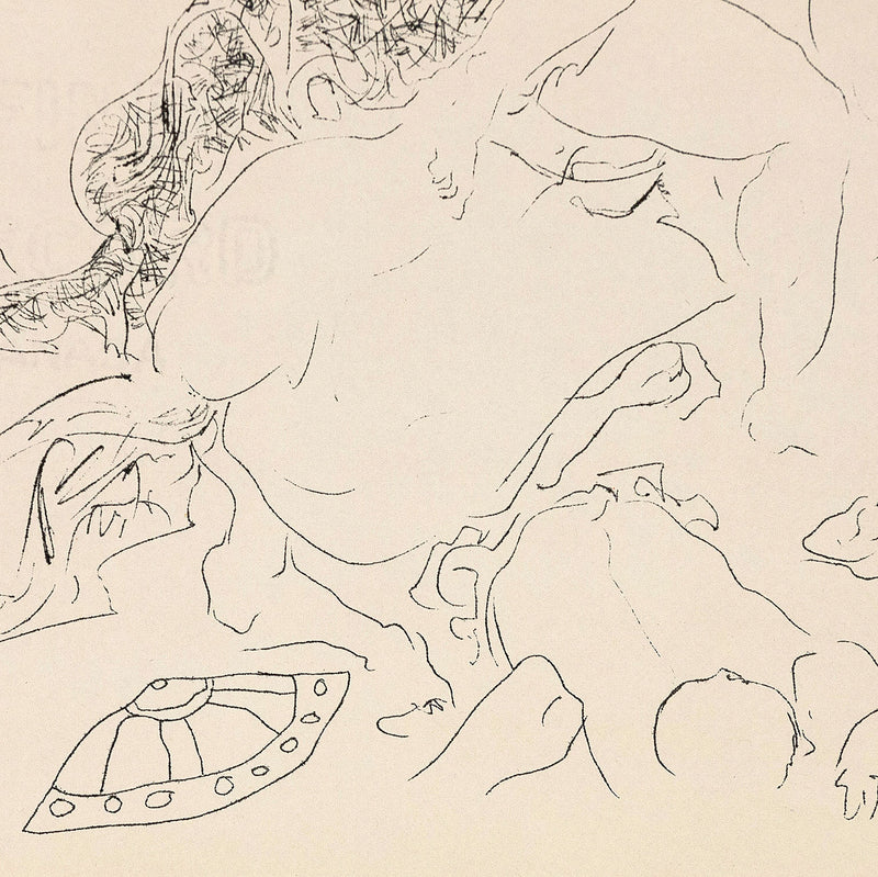 HAROLD TOWN "WARRIOR BEING HAULED FROM HORSE”, 1958