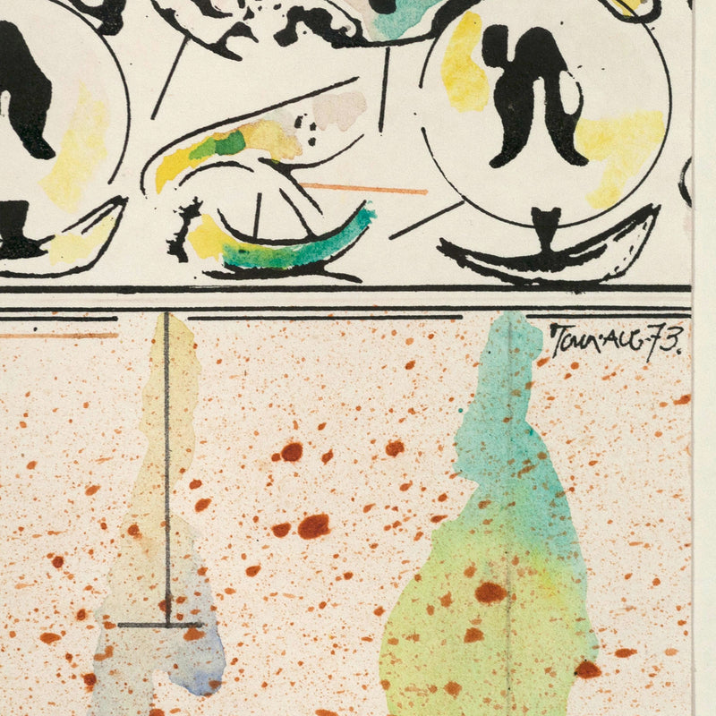 HAROLD TOWN "SUMMER FRIEZE" DRAWING, 1973