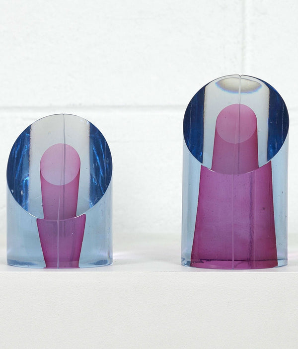 HARVEY LITTLETON "CYLINDRICAL SECTIONS 45" GLASS, 1979
