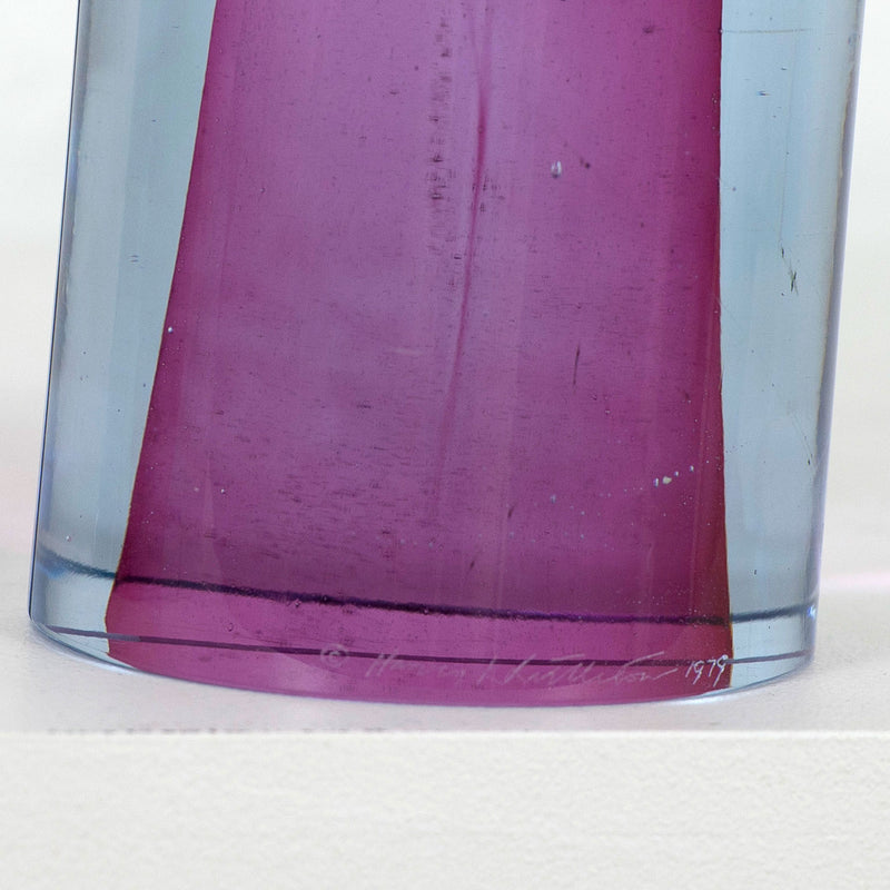 HARVEY LITTLETON "CYLINDRICAL SECTIONS 45" GLASS, 1979