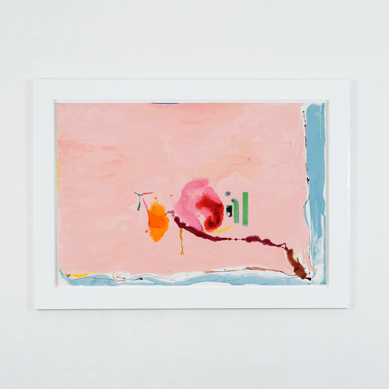 Original Helen Frankenthaler Art available for sale, “Flirt"  USA, 1995  Serigraph  Titled and numbered AP by the artist (along with various notations)   Signed in the plate  39.5”W 30”H (work)  33.5"H 46.25"W (framed)  Excellent condition  Minor wear to frame  Printed at Brand X Editions, New York  Published by Lincoln Center for the Performing Arts, New York