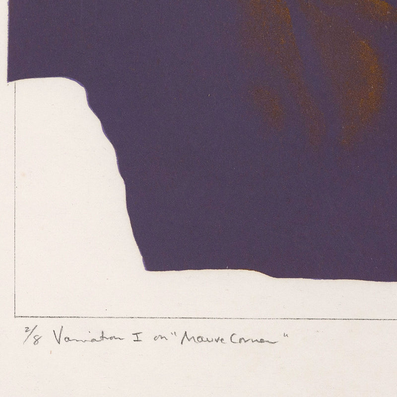 HELEN FRANKENTHALER "MAUVE CORNER", 1969