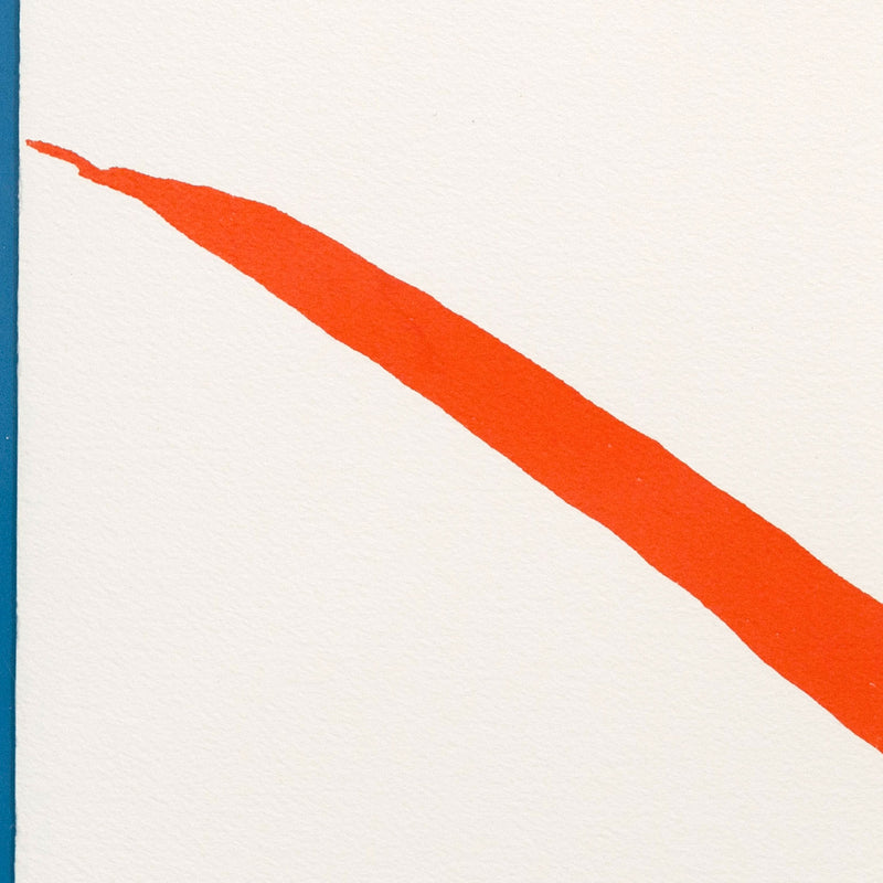 HELEN FRANKENTHALER "RED LINES A" SCREENPRINT, 1970