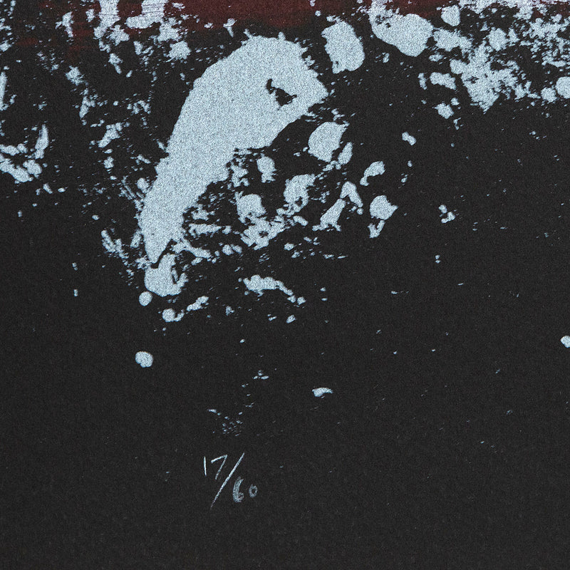 Helen Frankenthaler, Un Poco Mas, Lithograph, 1987, Caviar 20, closeup showing edition number