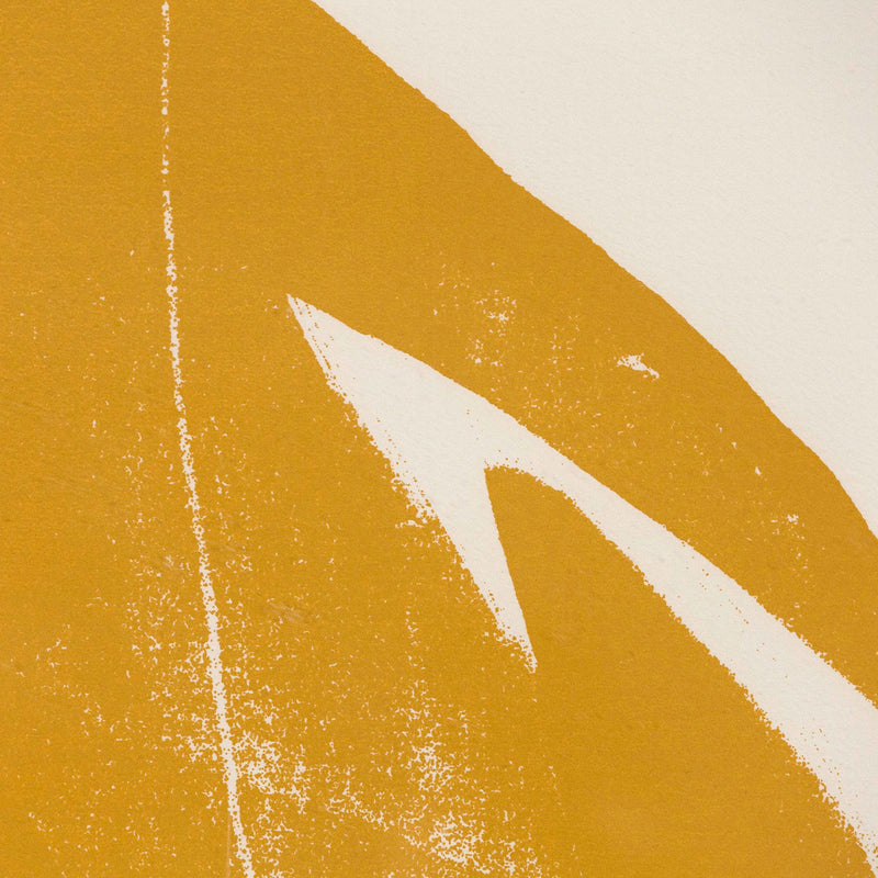 HELEN FRANKENTHALER "RED LINES (GOLD BRUSH)" SCREENPRINT, 1970