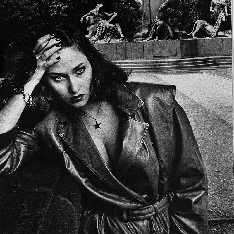 Helmut Newton Young woman and Bismarck Monument Berlin 1979 Vogue