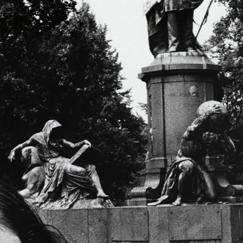Helmut Newton Young woman and Bismarck Monument Berlin 1979 Vogue