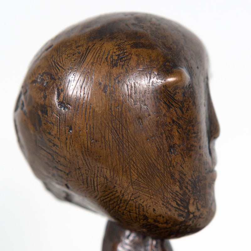 HENRY MOORE "HEAD" BRONZE, 1981
