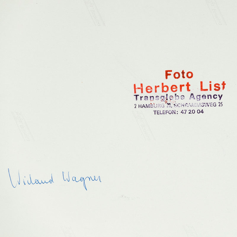 HERBERT LIST "WIELAND WAGNER", 1954
