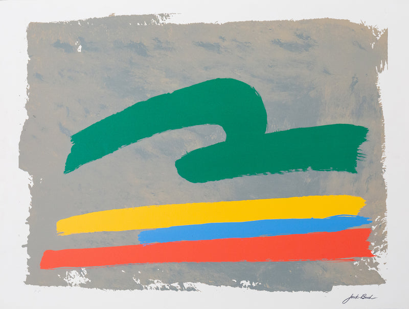 1971 Serigraph print by iconic Canadian color field artist, Jack Bush.