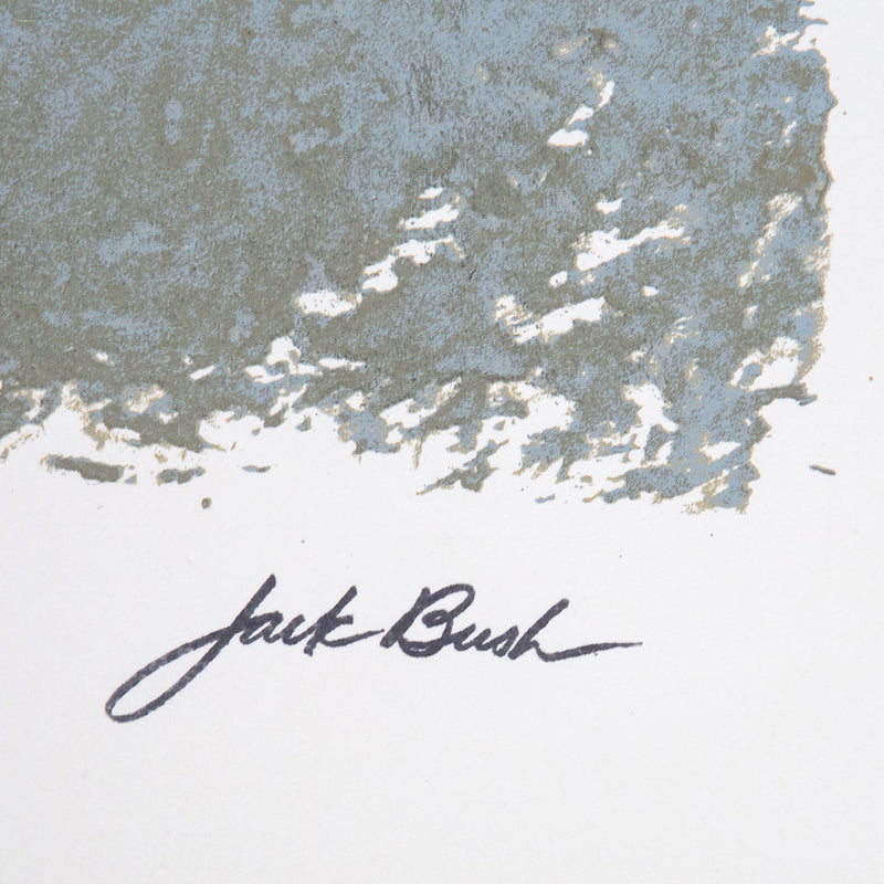 JACK BUSH "THREE AND BLUE LOOP" SERIGRAPH, 1971