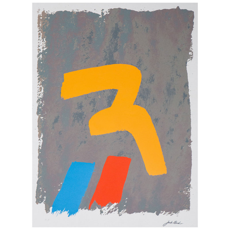JACK BUSH "YELLOW MARK" SERIGRAPH, 1971
