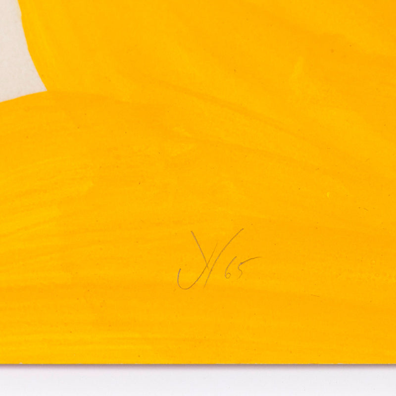 JACK YOUNGERMAN "TANGERINE - UP" GOUACHE, 1965