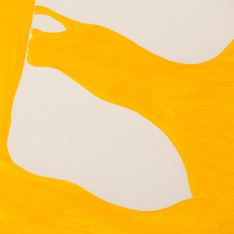 JACK YOUNGERMAN "TANGERINE - UP" GOUACHE, 1965