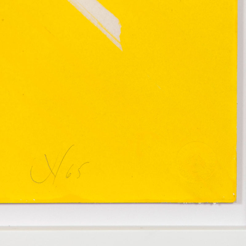 JACK YOUNGERMAN "YELLOW - UP" GOUACHE, 1965