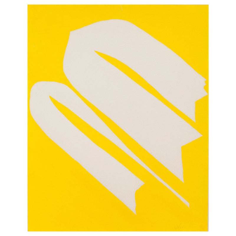 JACK YOUNGERMAN "YELLOW - UP" GOUACHE, 1965