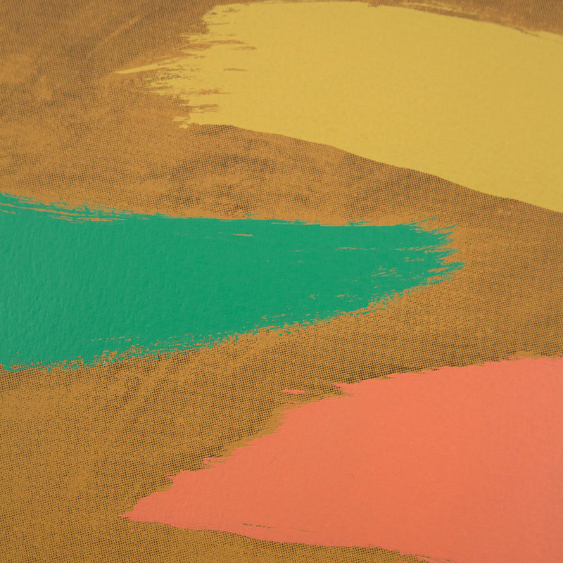 Jack Bush, Canadian Art, "Jeté en L'air"   Serigraph  Canada, 1974  Signed, dated, and numbered by the artist  From an edition of 100  26.5”H  36.5”W (work)  35.75"H 45.75"W (framed)  Framed with museum glass  Very good condition