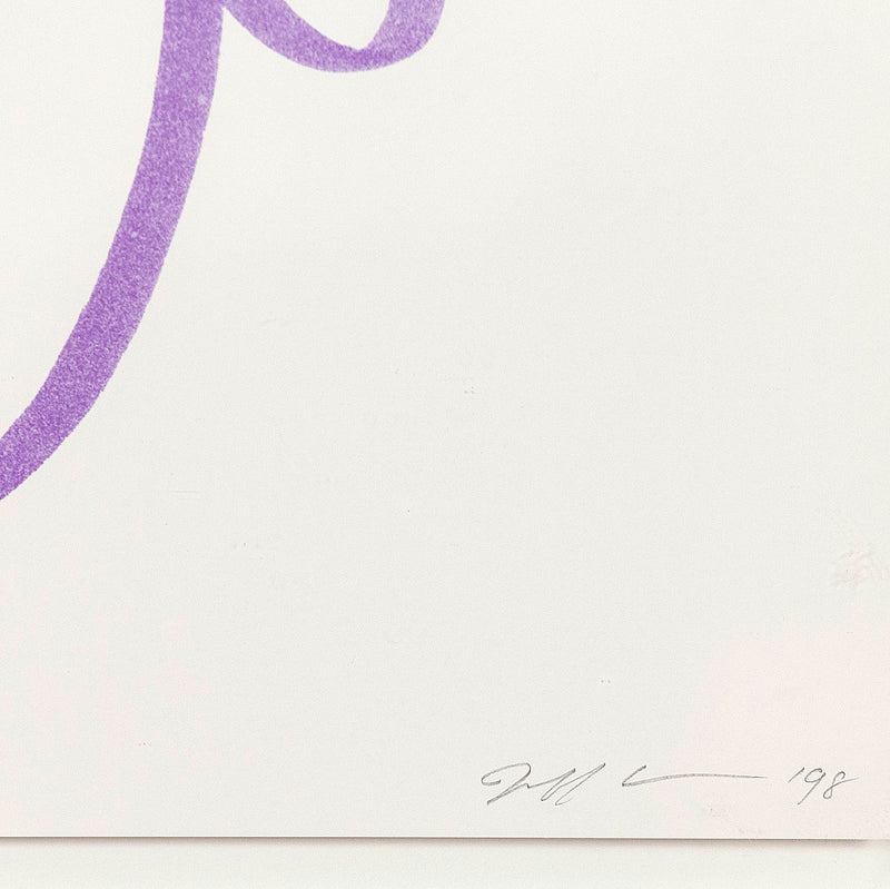 JEFF KOONS "PURPLE FUN" LITHO, 1998