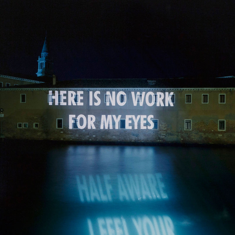JENNY HOLZER "HERE IS NO WORK" PHOTO, 1999