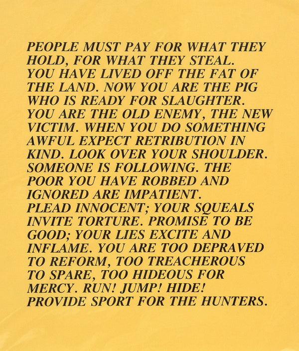 Jenny Holzer, People Must Pay, Inflammatory Essay, 1982, Documenta, Caviar20, Prints