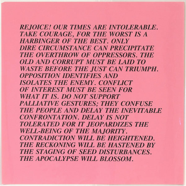 Jenny Holzer Inflammatory Essay Caviar20