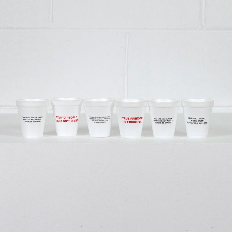 Jenny Holzer Survival Cups 1983 Caviar20