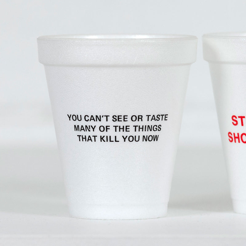 Jenny Holzer Survival Cups 1983 Caviar20