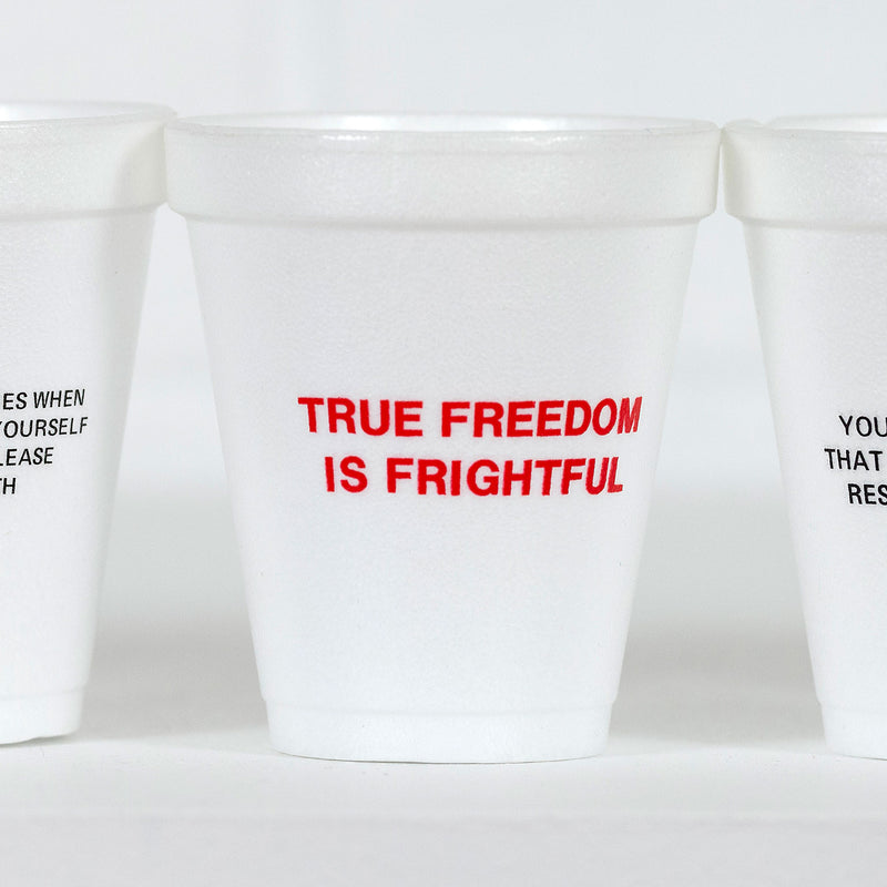 Jenny Holzer Survival Cups 1983 Caviar20
