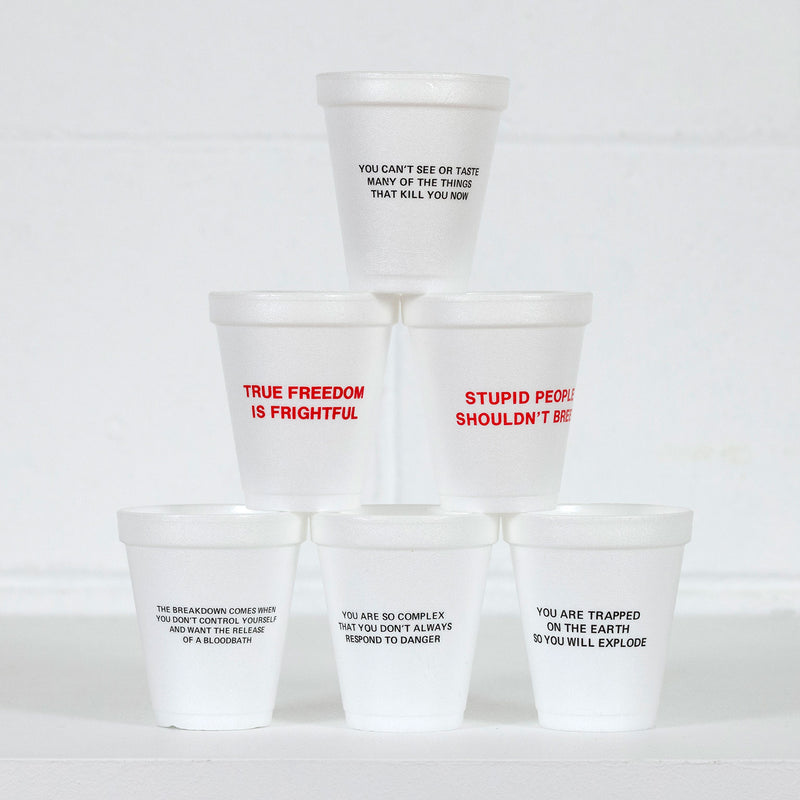 Jenny Holzer Survival Cups 1983 Caviar20
