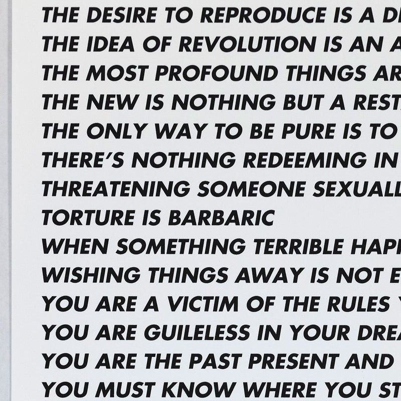 Jenny Holzer Truisms text Travaux Publics Public Works 1996 Caviar20