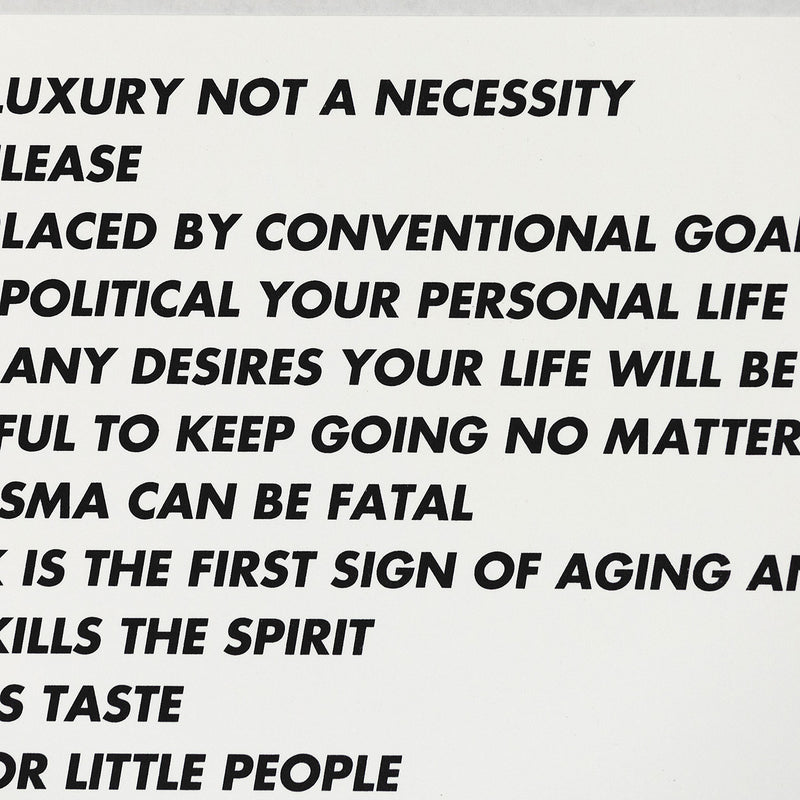 Jenny Holzer Truisms text Travaux Publics Public Works 1996 Caviar20