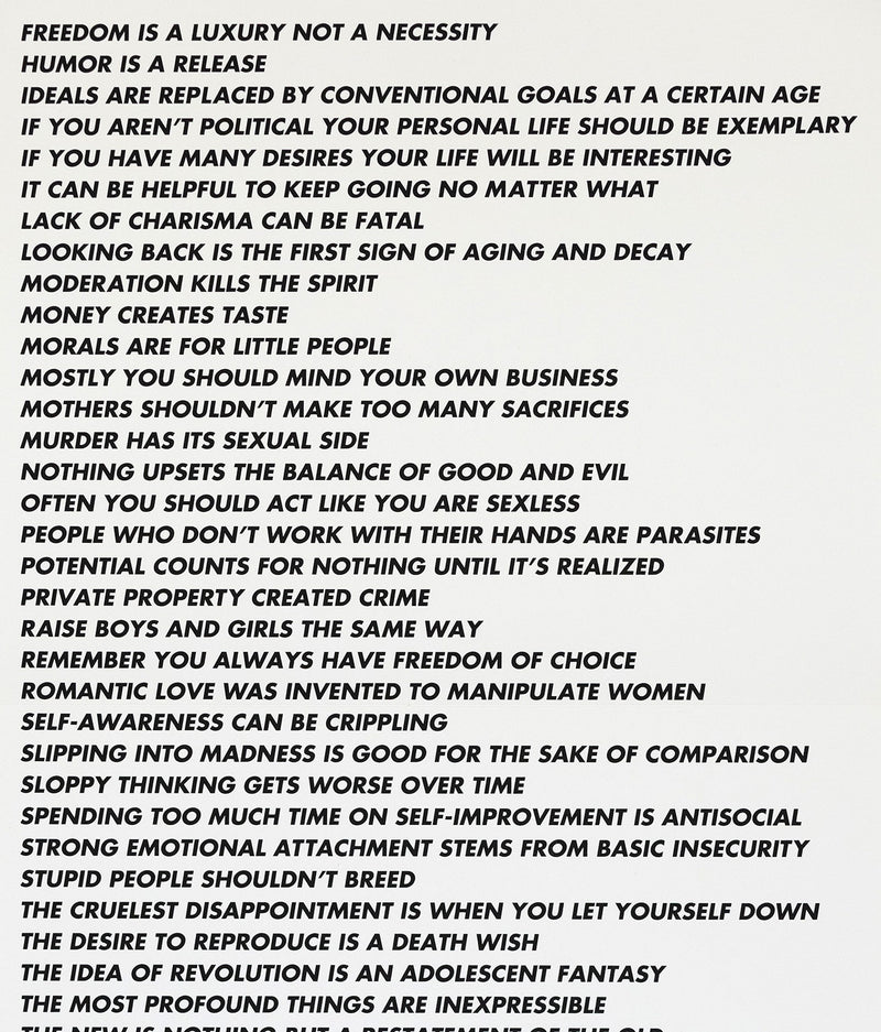 Jenny Holzer Truisms text Travaux Publics Public Works 1996 Caviar20