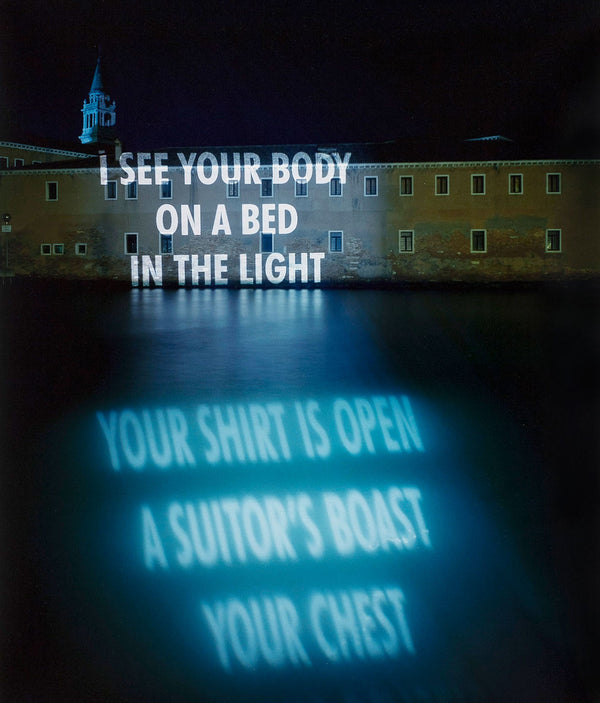 Jenny Holzer photograph projection Caviar20 Venice