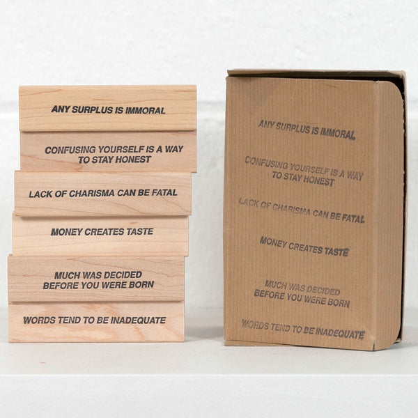 Jenny Holzer multiples Caviar20 Walker stamps 1991