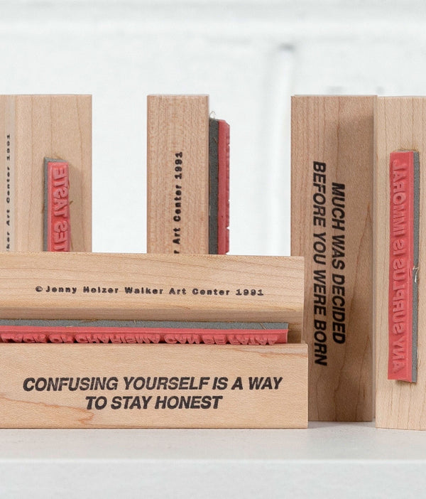 Jenny Holzer multiples Caviar20 Walker stamps 1991