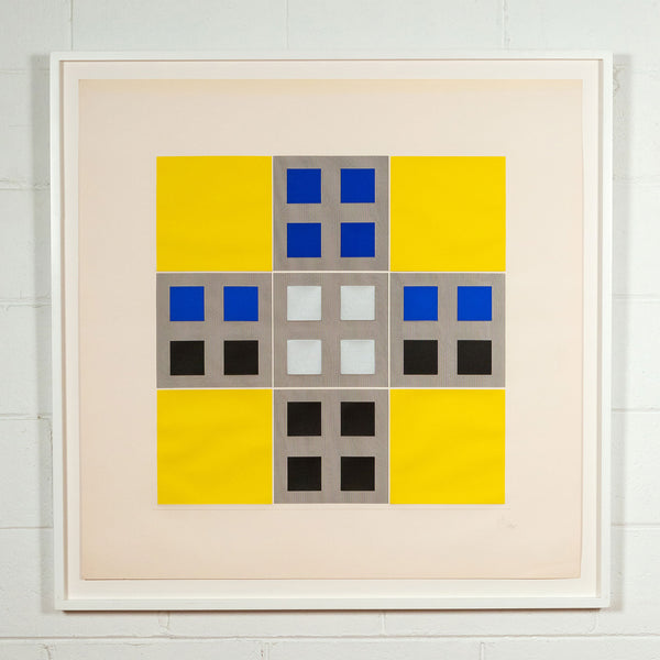 Jesus Rafael Soto, Composition 1, Yellow Squares, Silkscreen, 1973, Caviar20