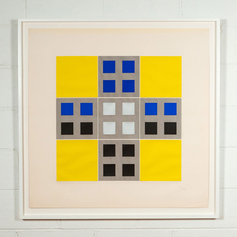 Jesus Rafael Soto, Composition 1, Yellow Squares, Silkscreen, 1973, Caviar20