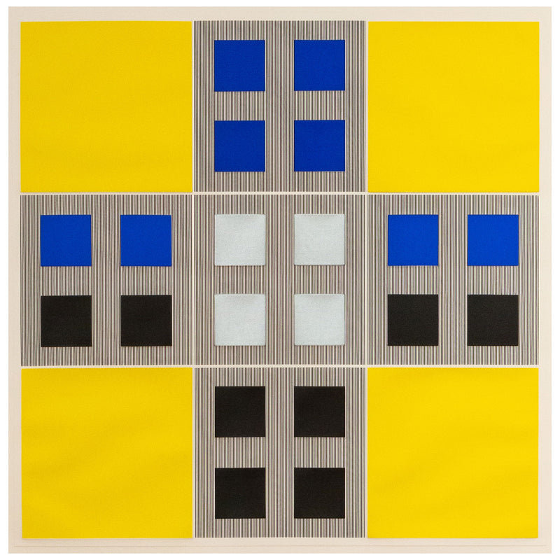 Jesus Rafael Soto, Composition 1, Yellow Squares, Silkscreen, 1973, Caviar20