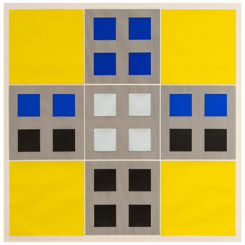 Jesus Rafael Soto, Composition 1, Yellow Squares, Silkscreen, 1973, Caviar20