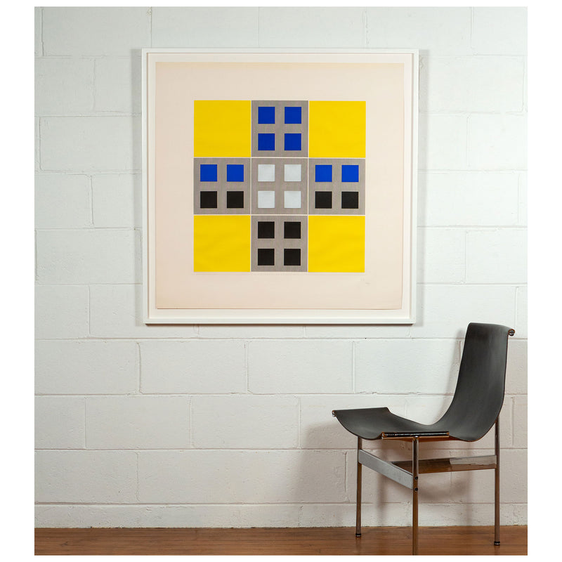 Jesus Rafael Soto, Composition 1, Yellow Squares, Silkscreen, 1973, Caviar20