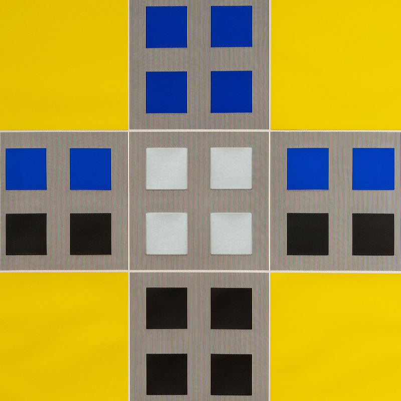 Jesus Rafael Soto, Composition 1, Yellow Squares, Silkscreen, 1973, Caviar20