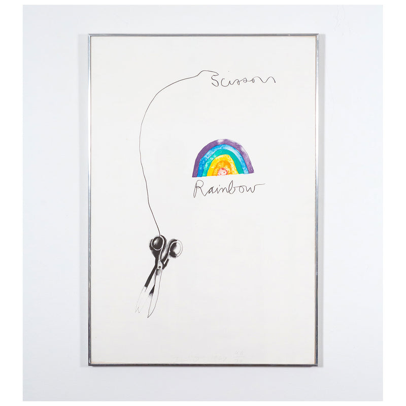 JIM DINE "RAINBOW SCISSORS" LITHO, 1969