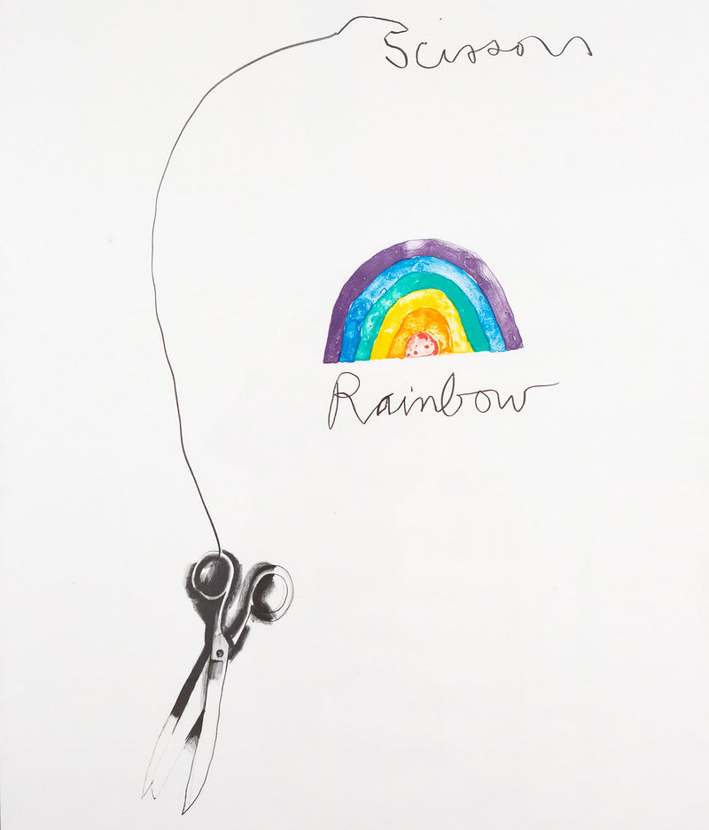 JIM DINE "RAINBOW SCISSORS" LITHO, 1969