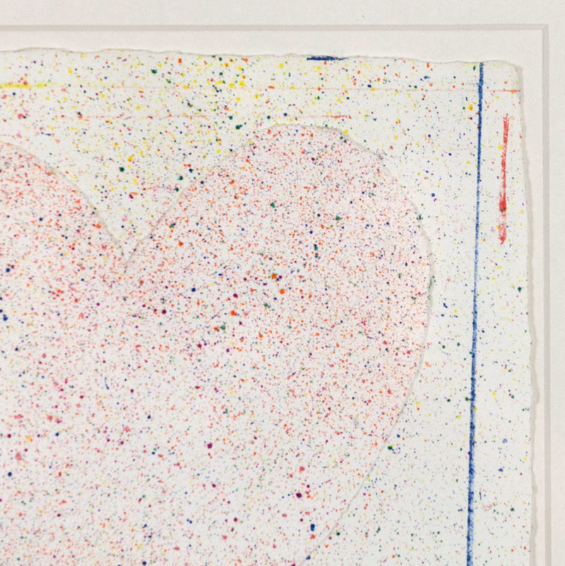 JIM DINE "DUTCH HEARTS" LITHO & COLLAGE, 1970