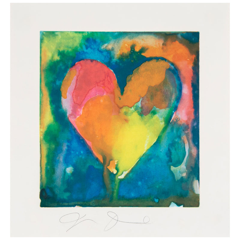 JIM DINE "HEART II" LITHOGRAPH, 1970